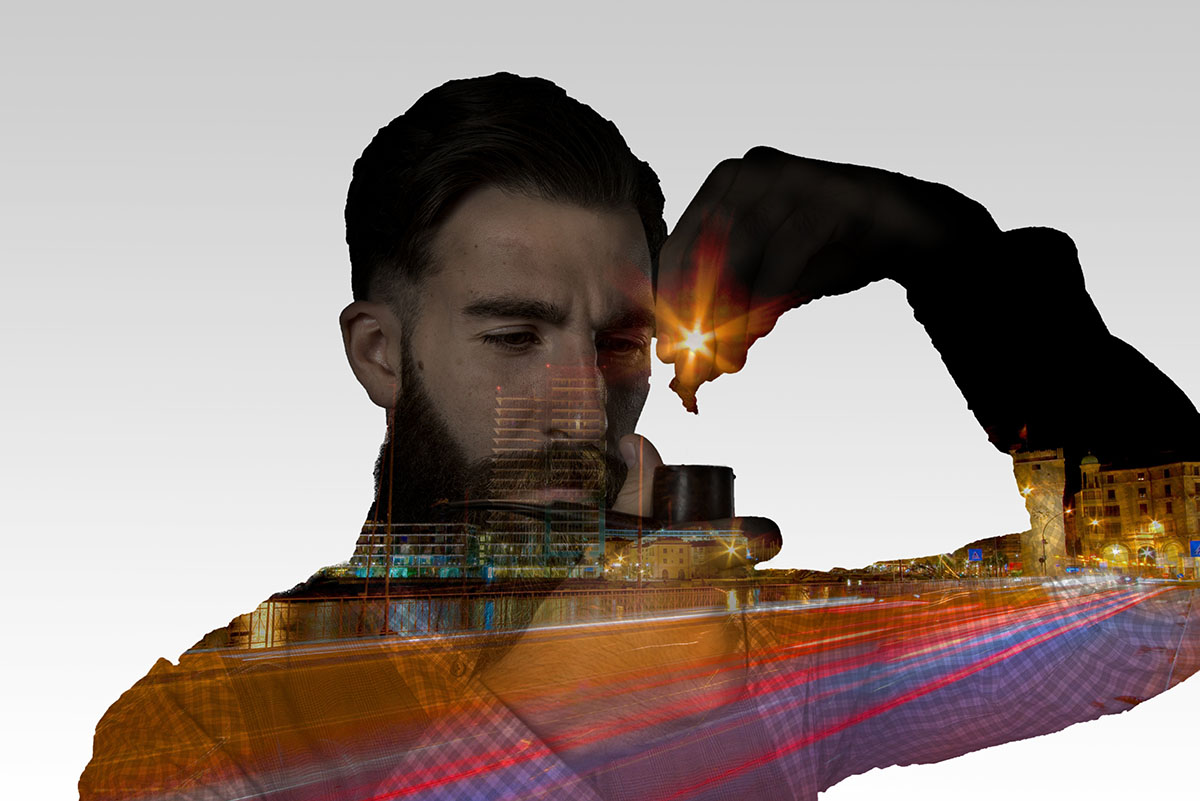 doppia esposizione, double exposition, esempio